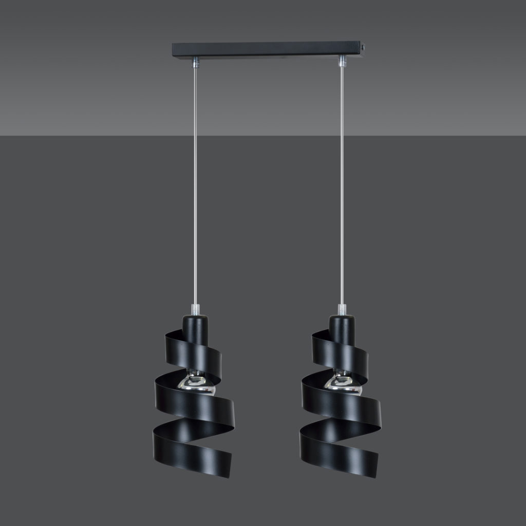 SAGA 2 BLACK 352/2 lampa wisząca sufitowa najnowszy design czarna