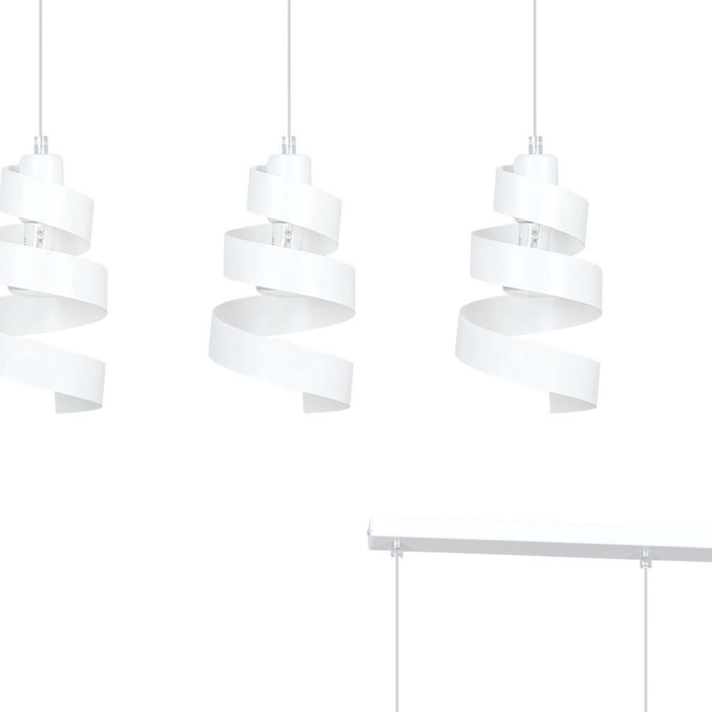 SAGA 3 WHITE 351/3 lampa wisząca sufitowa najnowszy design biała