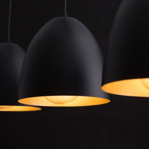 LENOX 2 BLACK-GOLD 410/2 nowoczesna lampa wisząca Czarno / Złota