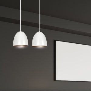 LENOX 2 WHITE-GOLD 411/2 nowoczesna lampa wisząca Biało / Złota