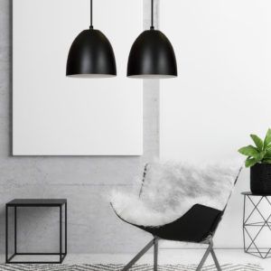 LENOX 2 BLACK-WHITE 391/2 nowoczesna lampa wisząca Czarno / Biała