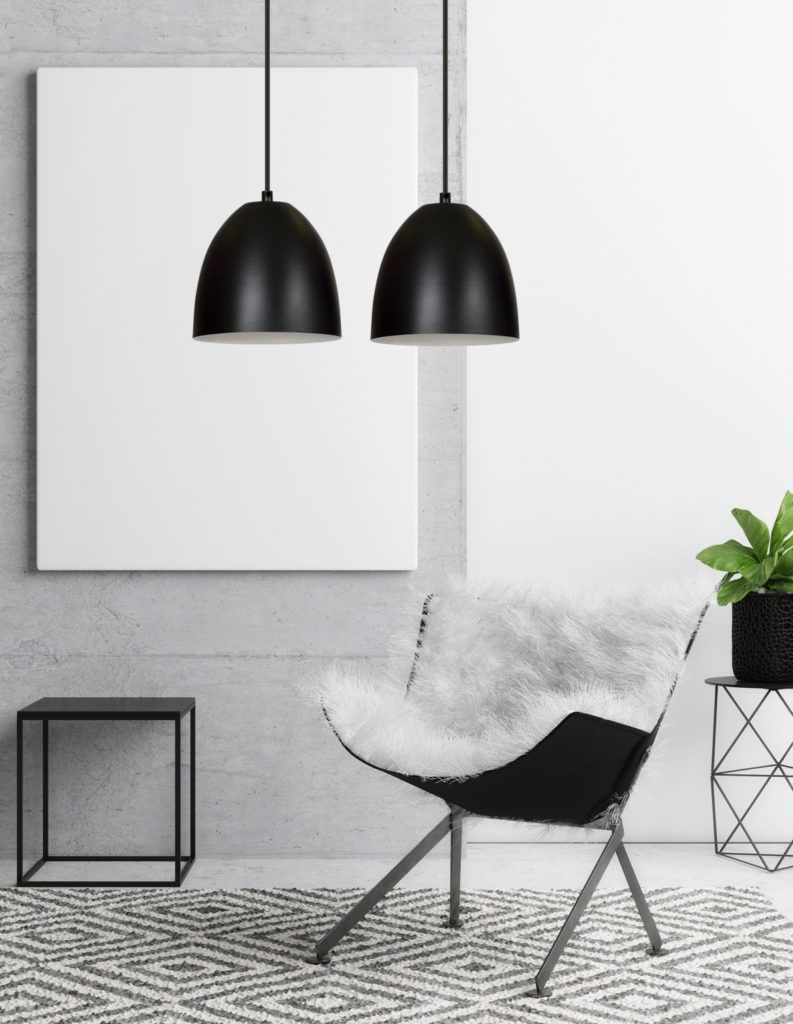 LENOX 2 BLACK-WHITE 391/2 nowoczesna lampa wisząca Czarno / Biała