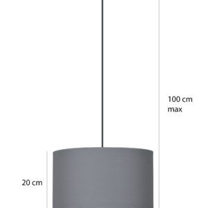 ROTO 1 ECRU 191/1 lampa wisząca sufitowa beżowy duży abażur regulowana wysokość