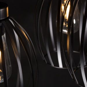 BORIS 3 BLACK 165/3 lampa sufitowy wisząca regulowana czarna styl loftowy