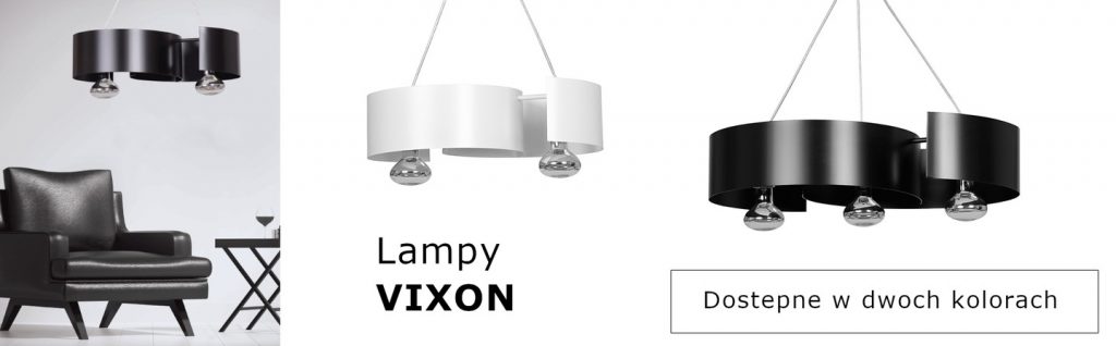 VIXON 1 WHITE 306/1 nowoczesna lampa wisząca chrom biała