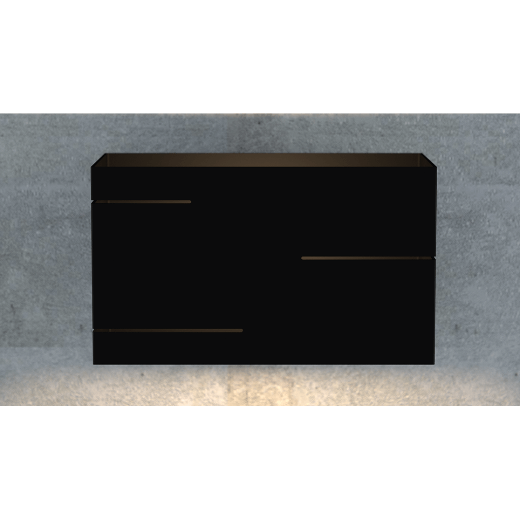 LASER BLACK 824/2 nowoczesny kinkiet ścienny LED czarny