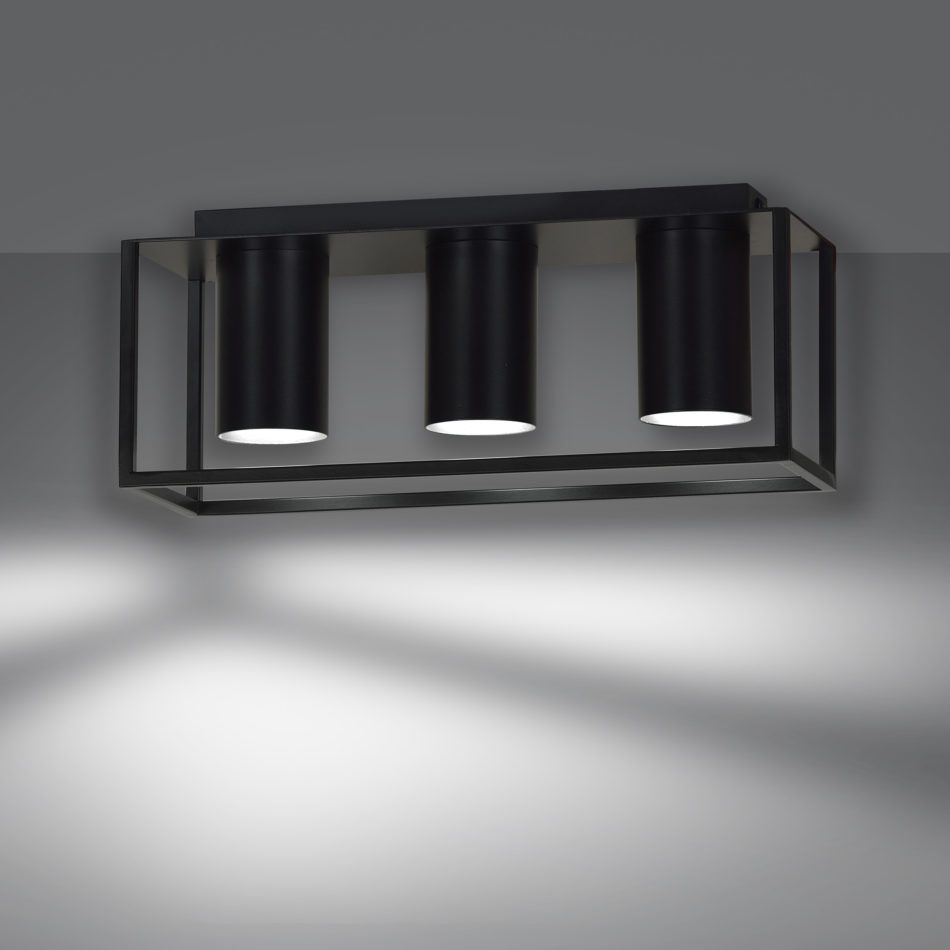 TIPER 3 BLACK 975/3 spot halogen plafon sufitowy LED czarny najnowszy design