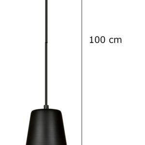 MILGA 1 BLACK-WHITE 396/1 nowoczesna lampa wisząca czarna środek biały