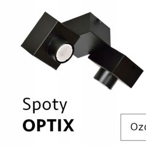 OPTIX 1B BLACK 822/1B Spot nowoczesny styl