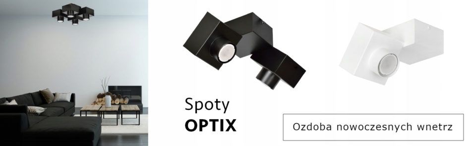 OPTIX 1B WHITE 823/1B metalowa lampa spot
