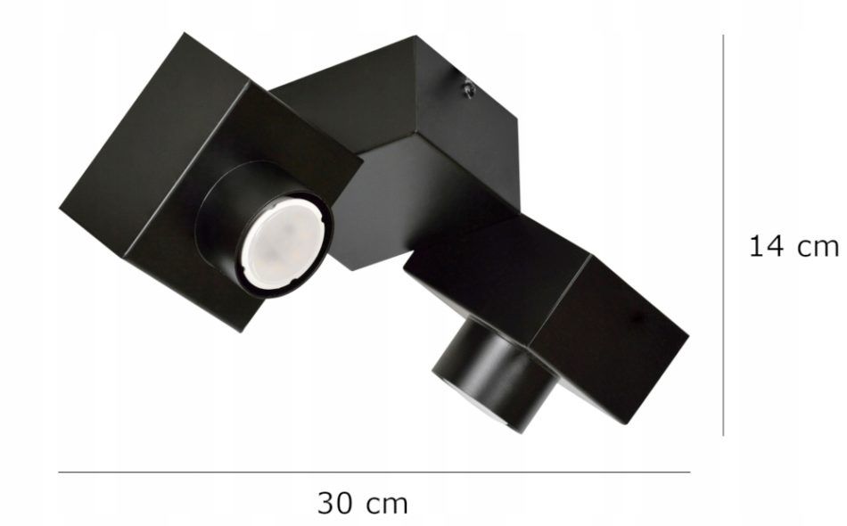 OPTIX 2B BLACK 822/2B lampa sufitowa nowoczesna spot