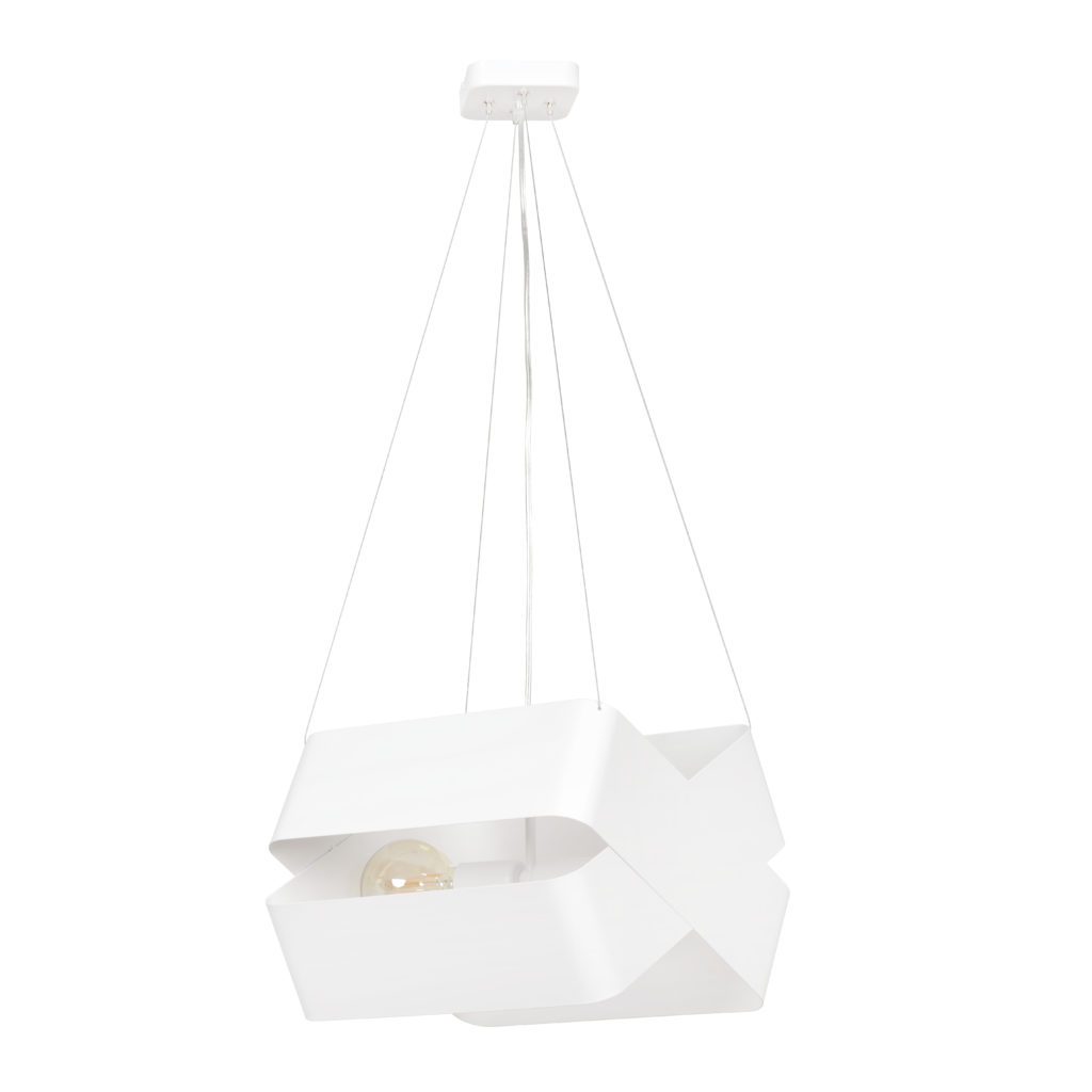 DELTA WHITE 445/2 oryginalna lampa wisząca biała LOFT regulowana metalowa DESIGN