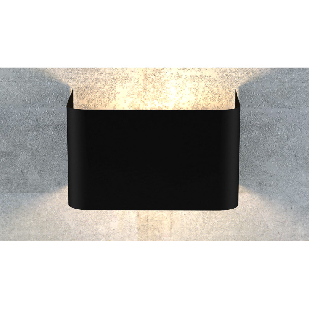 MANZ BLACK 742/1 kinkiet na ścianę czarny oryginalny design LED