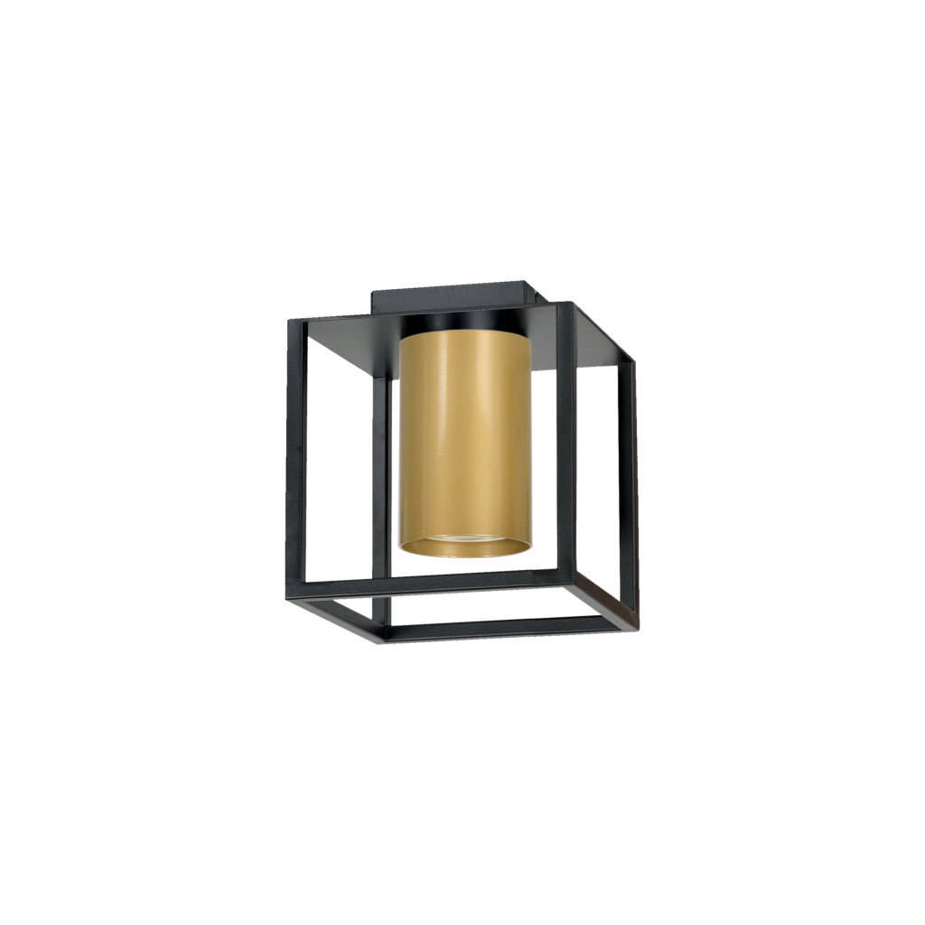 TIPER 1 BLACK / GOLD 977/1 spot halogen plafon sufitowy LED czarno złoty design