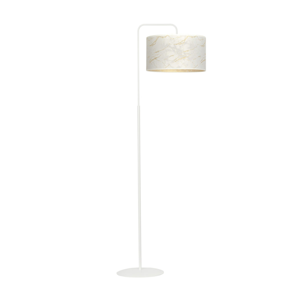 BRODDI LP1 WH MARBEL WHITE lampa podłogowa abażury nowoczesna