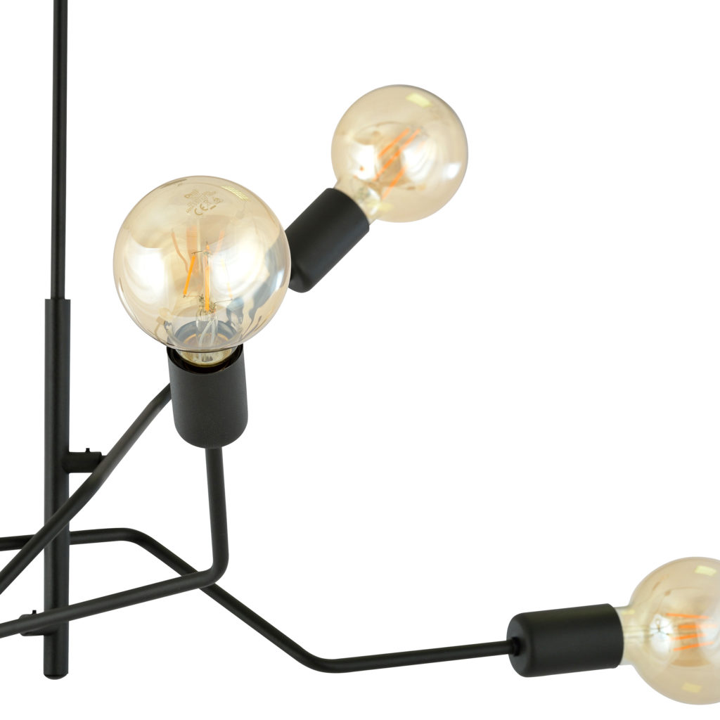 FRIX 6 BLACK 1126/6 nowoczesna lampa sufitowa żyrandol design